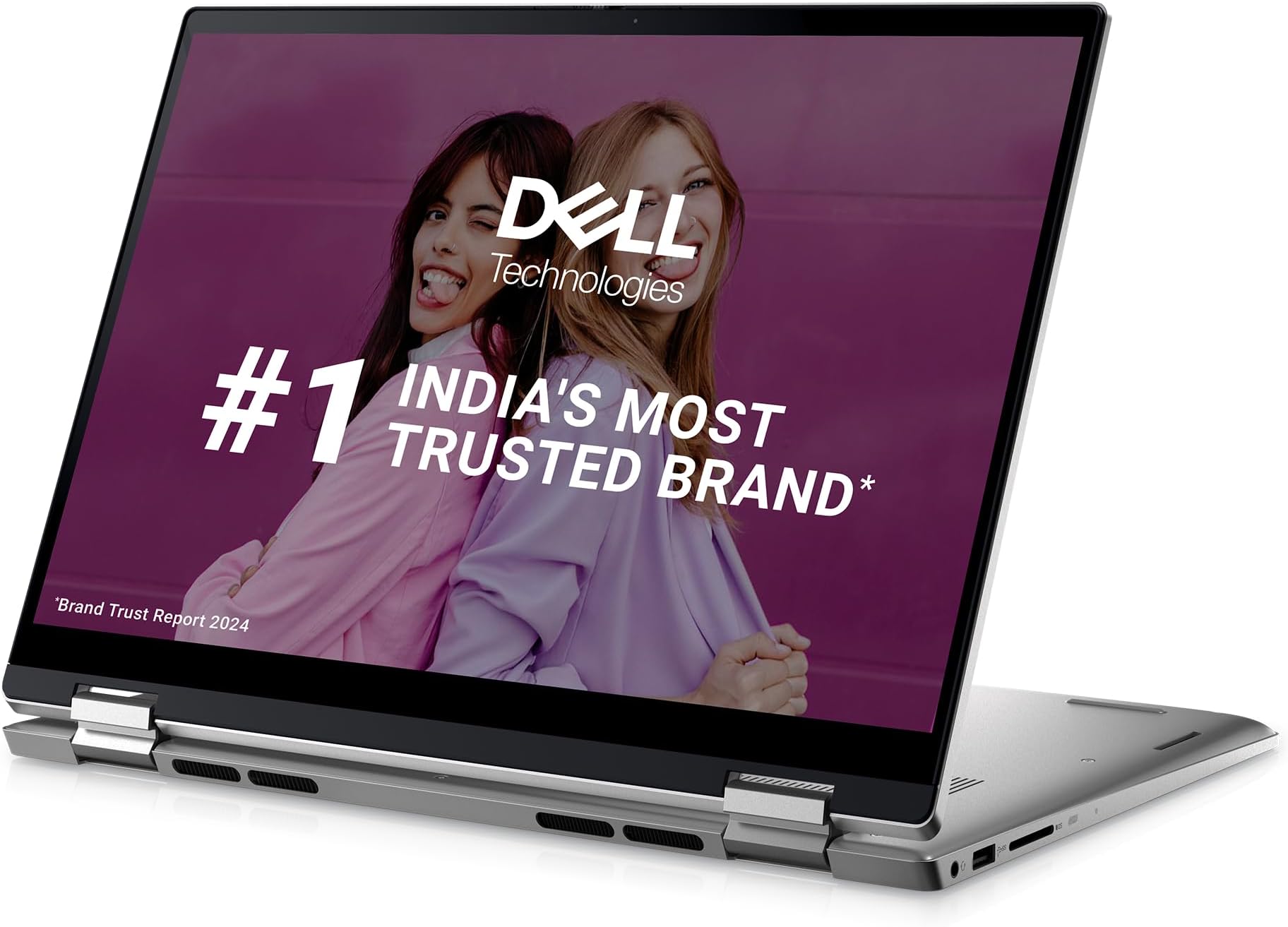 Dell Inspiron 7430 2in1 Touch 13th Gen Laptop, Intel Core i3-1315U Processor, 8GB, 256Gb SSD, 14.0" (35.56cm) FHD+ Display, Windows 11 + MSO'21, Backlit KB + Finger Print, Silver,Thin & Light- 1.58kg
