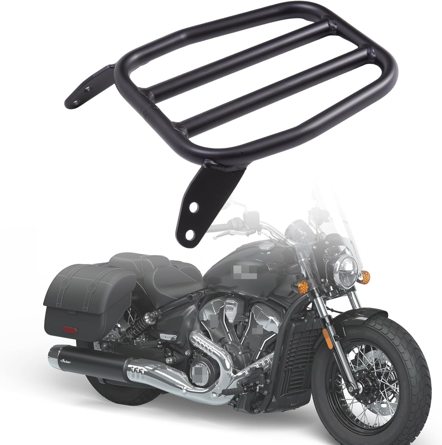 Motorcycle Sissy Bar for 2025 Indian Scout backrest Super Scout Passenger Rear Backrest with pad for Sport Scout Bobber 101 Scout Sixty