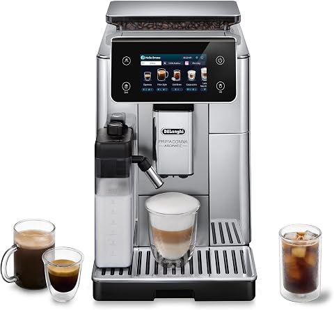 ماكينة قهوة De'Longhi PrimaDonna Aromatic أوتوماتيكية بالكامل مع مبخرة حليب
