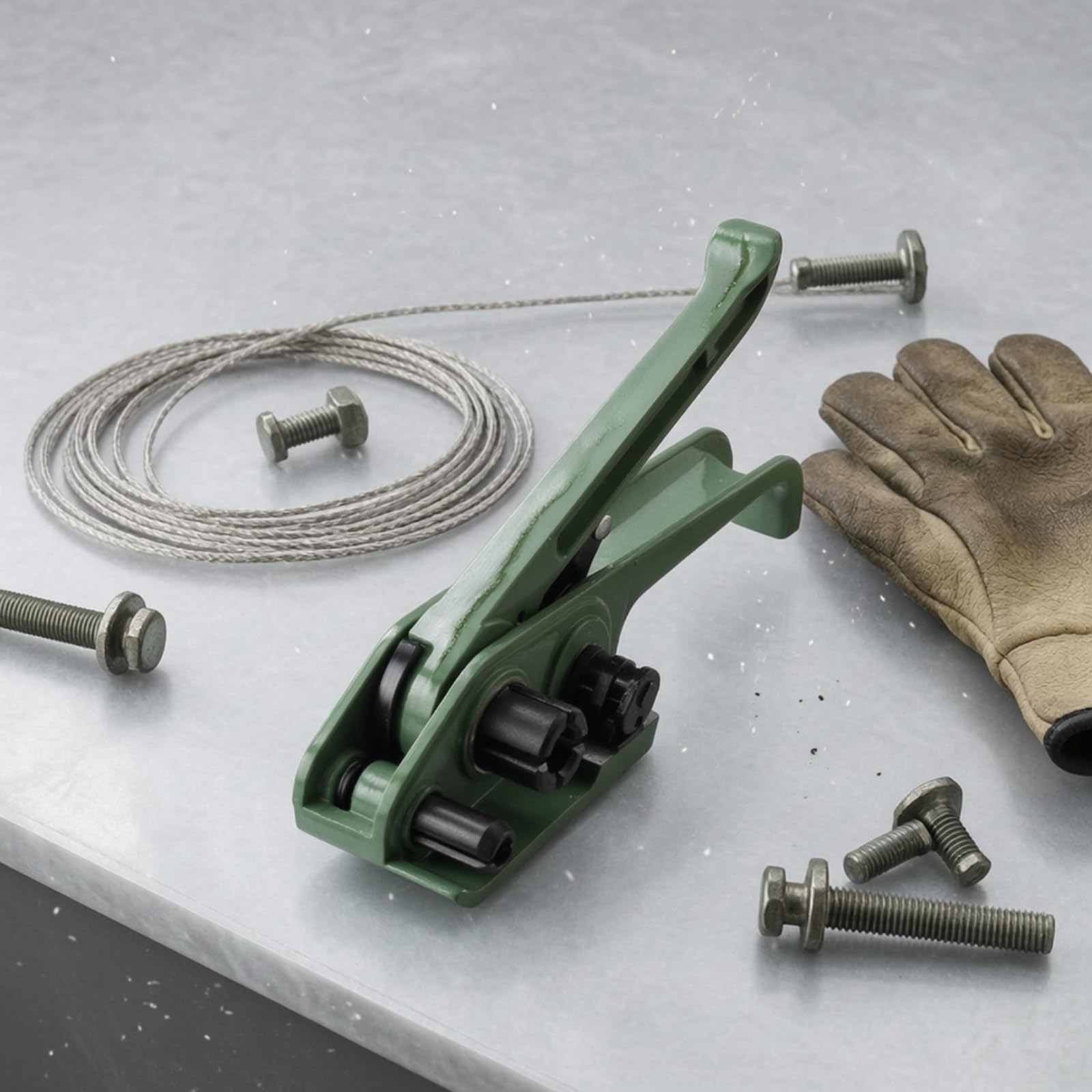 Tendireggia Professionale Tenditore Manuale Robusto Utensile per detti Alle Spedizioni, Magazzinieri, Imbggio, Magazzino, 25MM