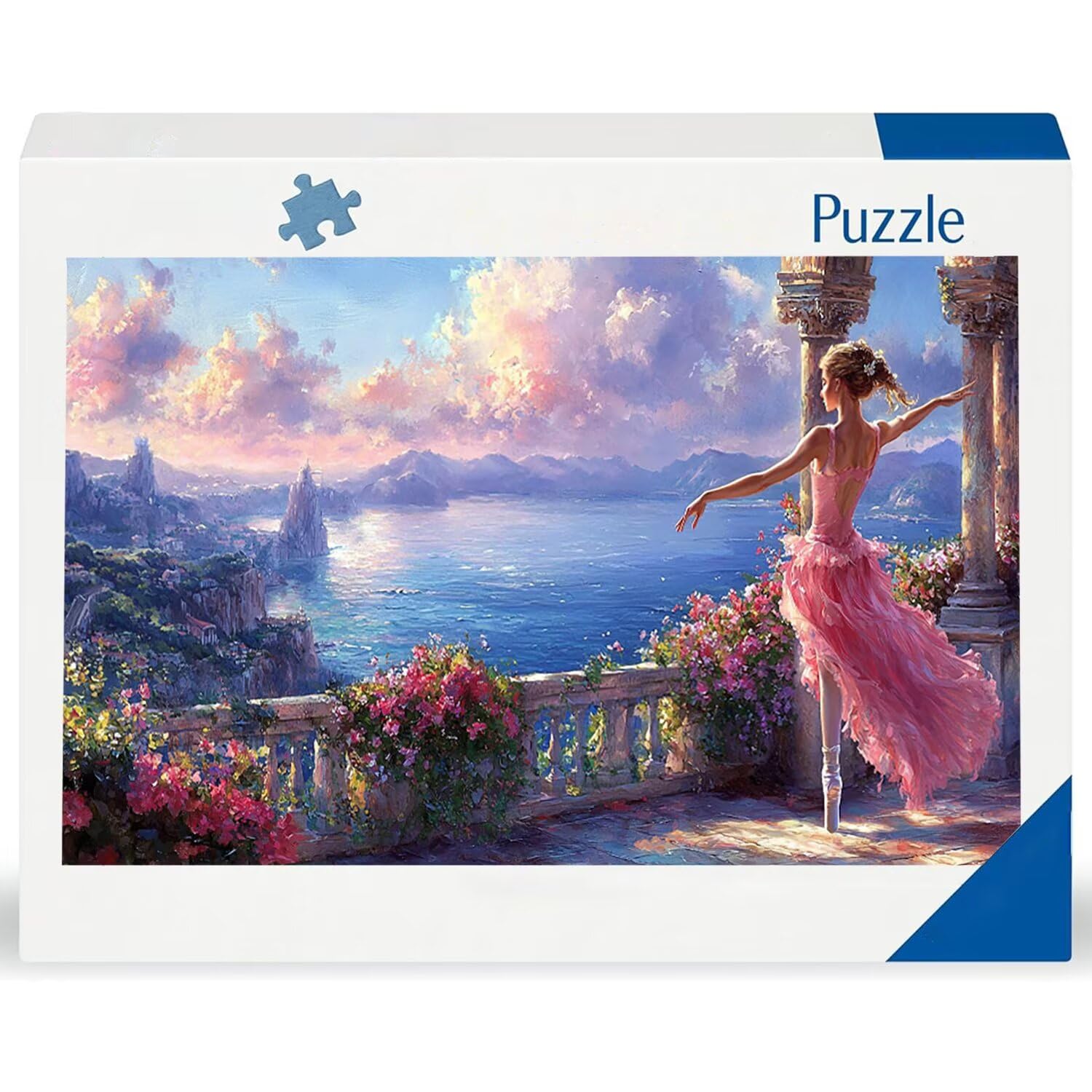 Puzzle dla dorosłych 1692 elementy, puzzle krajobrazowe tancerka baletowa, wyzwanie, puzzle idealnie pasują, napis na plecach, prezent dla seniorów (179x31cm) v-218
