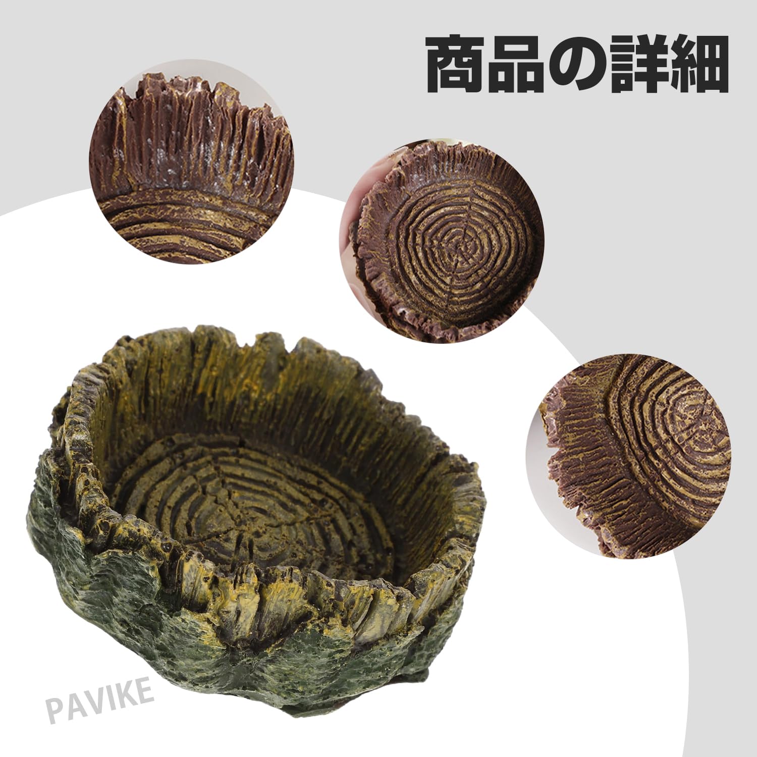 Amazon | PAVIKE リクガメ用 シェルター & フードプレート