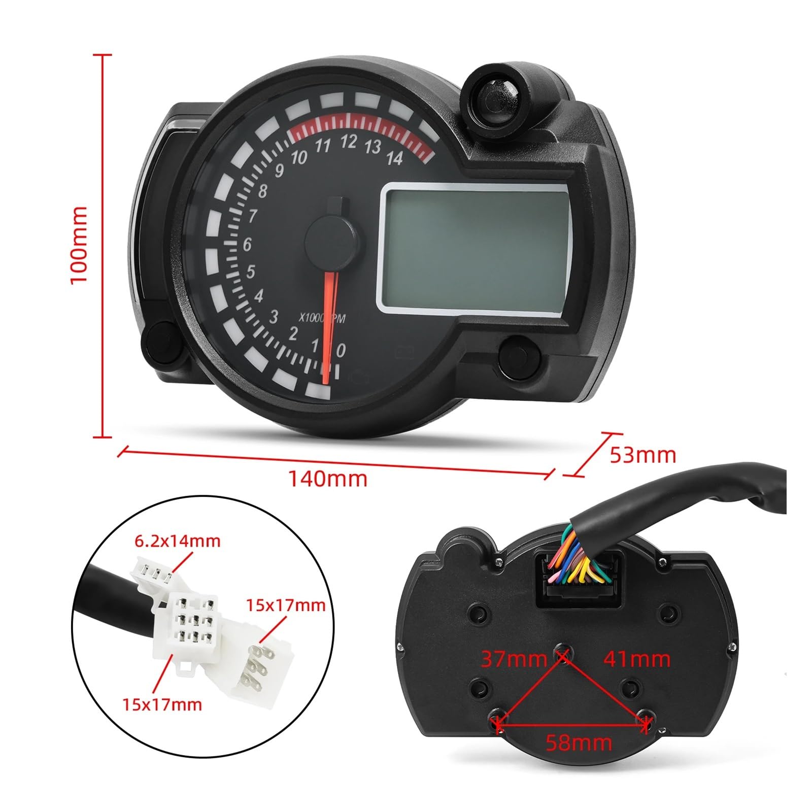 Velocímetro Digital Tacómetro digital para motocicleta, contador de horas para Brasil para Titan 150 CG150 Fan150 2010-2022
