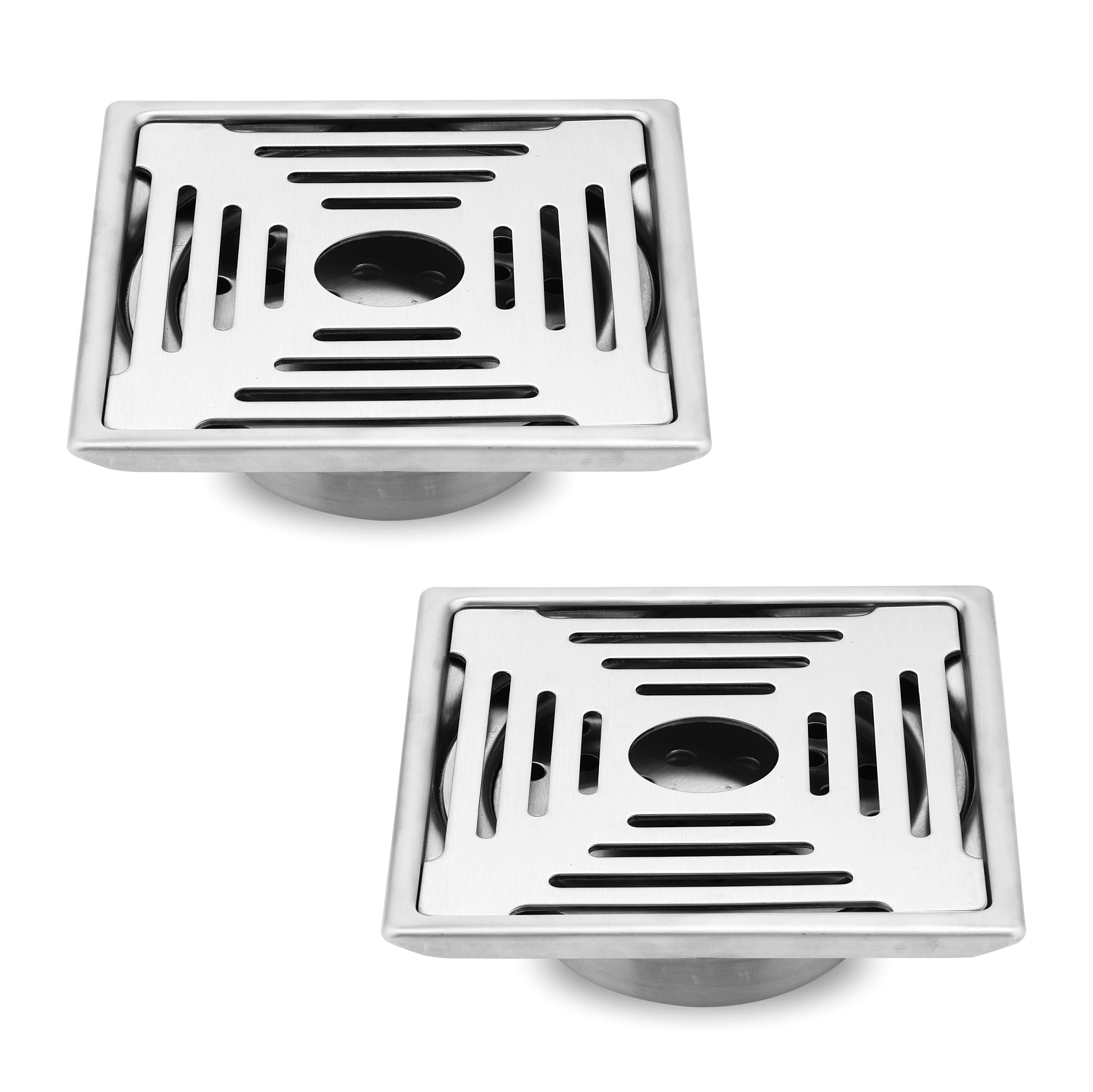 Ruhe® Exclusive Square Floor Drainer | 304-GradeStainless Steel Floor Drain- Opal Exclusive Square | (6x6 inches) | with Cockroach Trap/Jali, Collar & Hole (B09GKSHYQX) Amazon Price History, Amazon Price Tracker