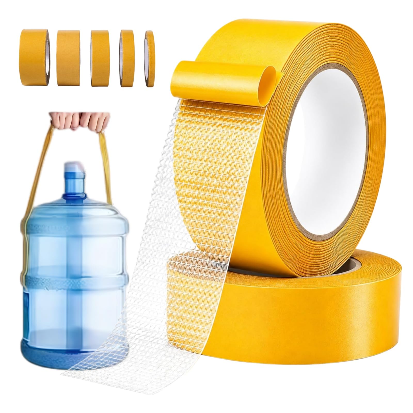 Grid Double-Sided Tape, Waterproof Mesh Magic Tape, Thickened & Clear，3cm wide*10m long