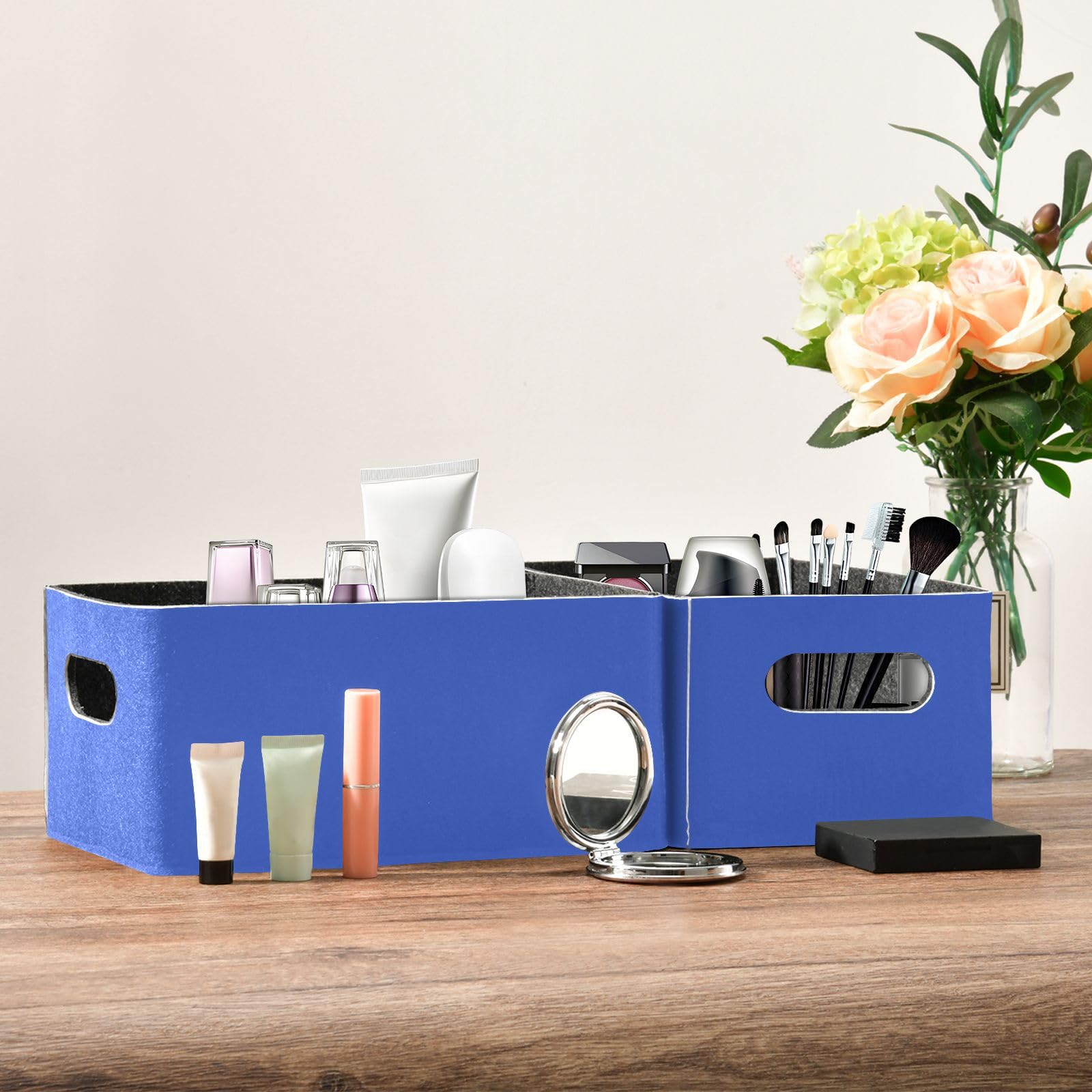 Amazon.com: Royal Blue Foldable Basket Folding Storage Boxes Set
