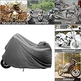 Housse de protection pour moto - Imperméable - Résistante à l'hiver - Pour moto, cyclomoteur, scooter, 220 x 120 cm - 4
