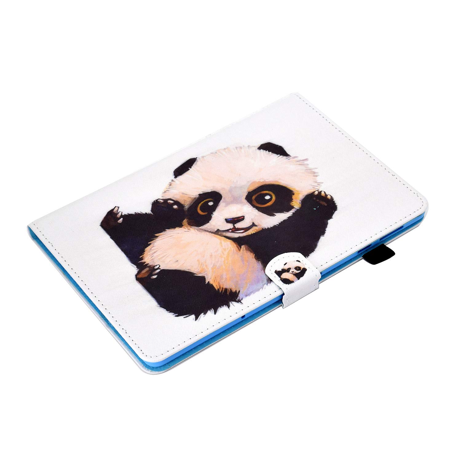 Custodia Per Huawei MatePad T10 E T10S 2020 - Cover In PU Con Porta Carte, Penna E Supporto Multi-Angolo - Design Gatto E Tigre - 3