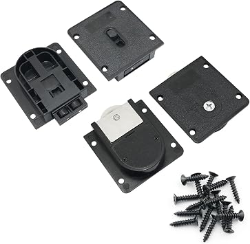 2Sets Black Plastic Sliding Cabinet Door Hardware Furniture Nylon Wardrobe Sliding Door Roller Sliding Door Pulley Set for Wardrobe Cabinet Closet