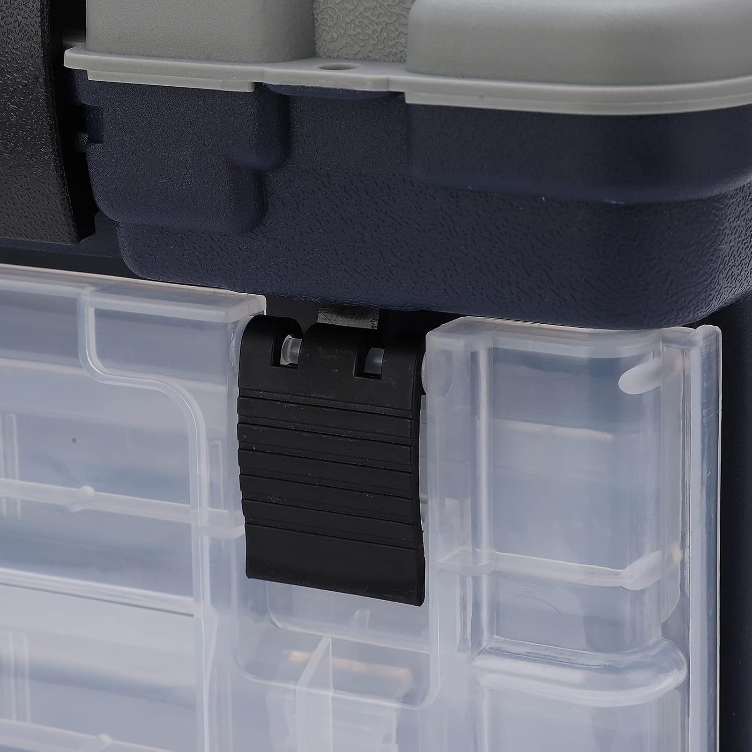 Fishing Tackle Box, Portable Utility 4 Layers Big Plastic Handle Carp Fishing Case Tools Fishing Tackle Storage Box Lures Holder for Fishing