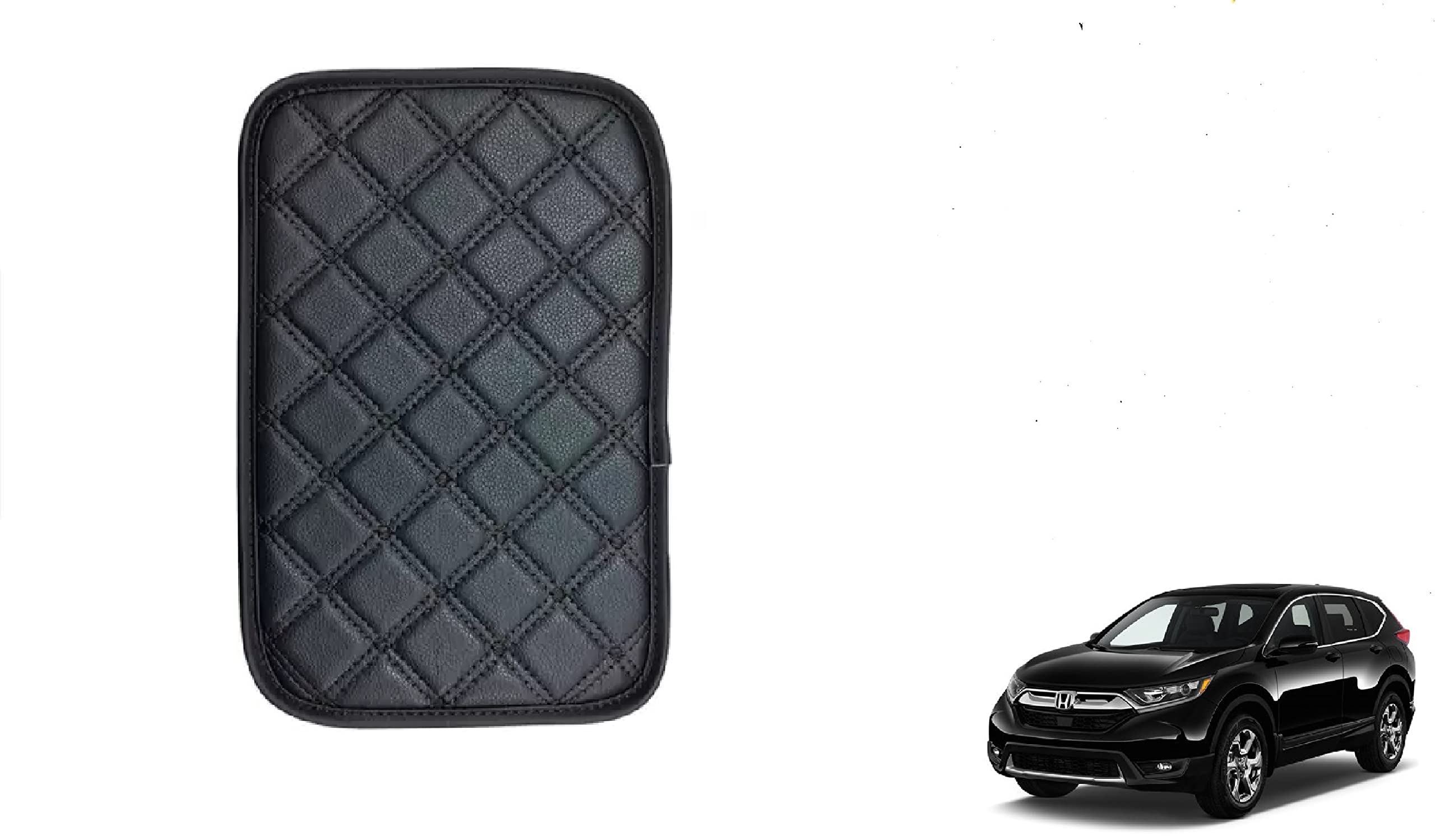 Auto Oprema Car Center Console Cover, Universal Car Armrest Cover, PU Leather Auto Arm Rest Cushion Pads, Center Console Armrest Protector, Fit for Creta