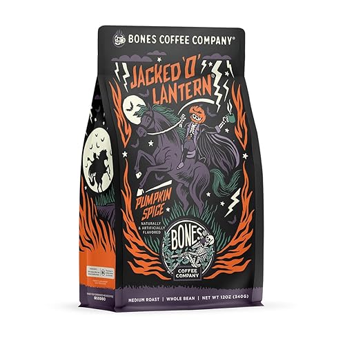 Miniatura 82 de Bones Coffee Company - Granos de café molido French Vanilla, café arábico de tostado medio y baja acidez, café gourmet, 355 gr