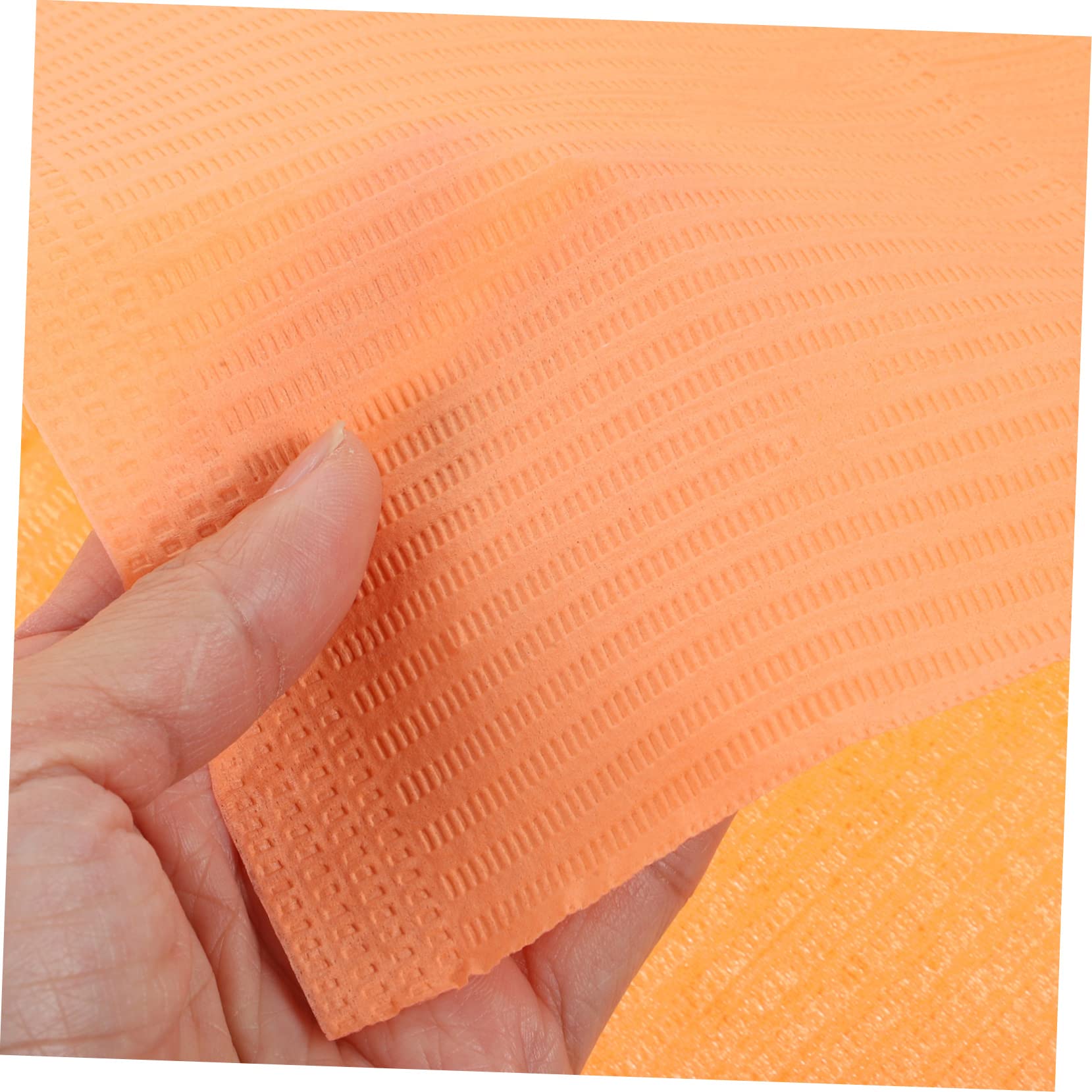 VALICLUD Tappetino per Unghie Monouso in Polpa, 125 Pezzi, Protegge Piano del Tavolo, per Salone Manicure e Studi Dentistici | Arancione, per Tavolo Manicure Professionale e Studi Odontoiatrici, Accessori Nail Art