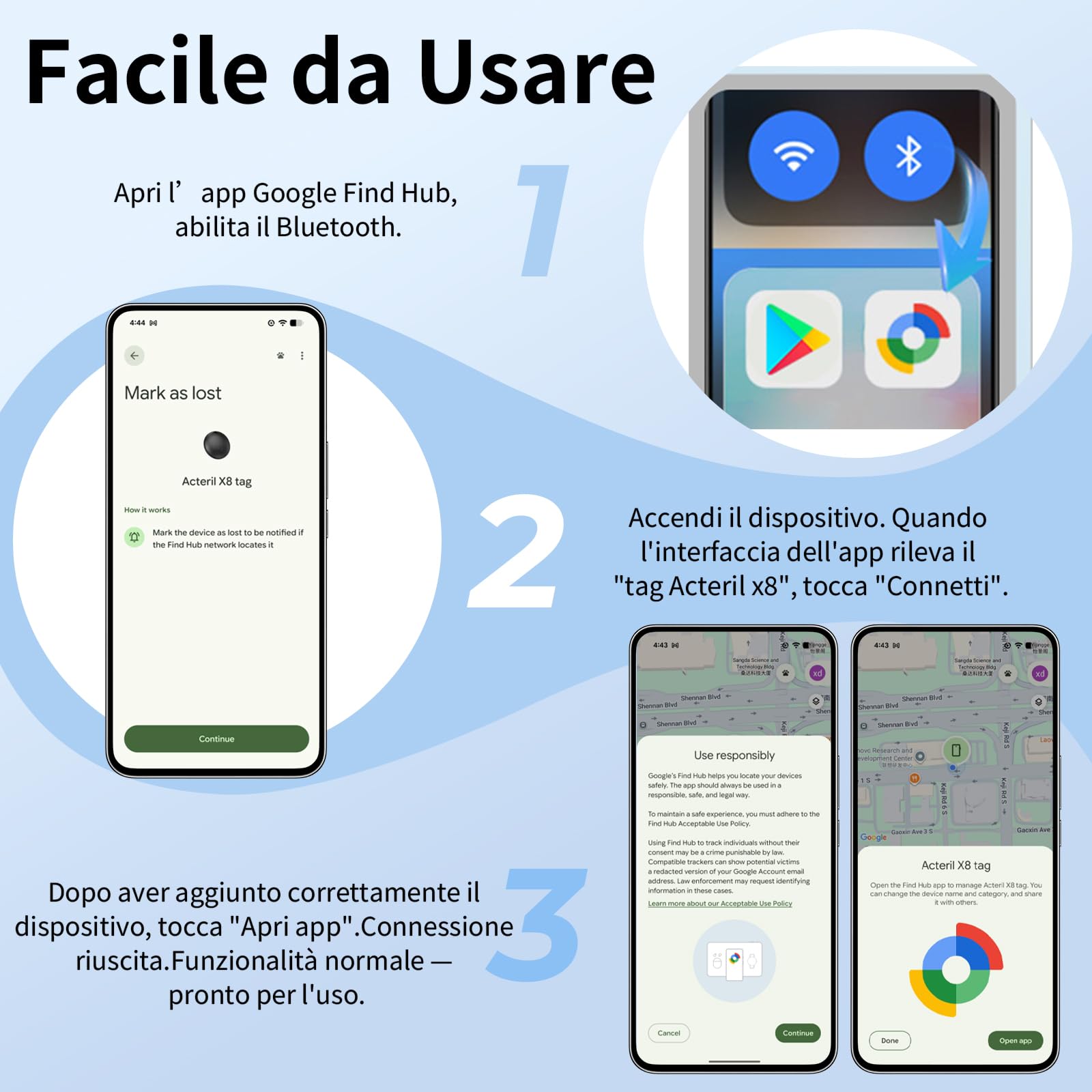 GPS Tracker per Auto, 2026 Nuovo Compatibile con Google's Find Hub (Solo Android) Magnetico Bluetooth Localizzatore GPS per Auto per Bambini, Auto, Animali Domestici, Senza Abbonamento - Nero