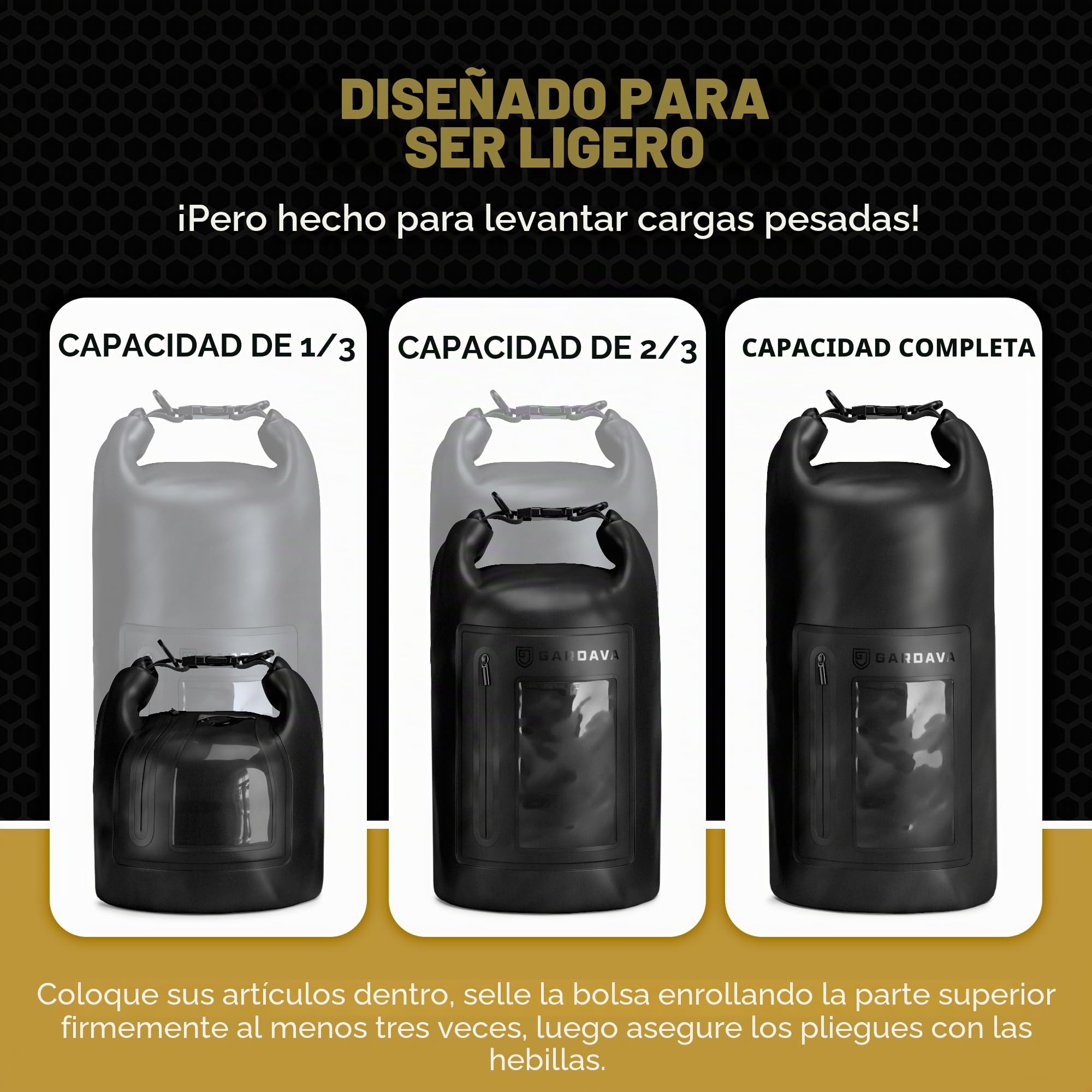 Faraday bolsa impermeable: jaula EMP impermeable para portátiles y teléfonos, grandes bolsas Go Dark, negro