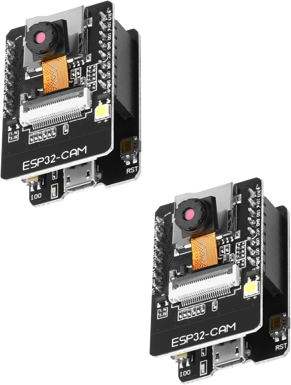 2Pcs ESP32-CAM-MB Development Board with OV3660 Camera, WiFi Bluetooth, Type-C Port, 8MB PSRAM for IoT Projects