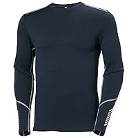 Helly-Hansen Hommes LIFA Merino Poids Moyen Crew, Marine 2.0