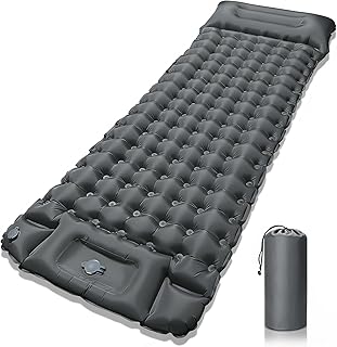 Camping Colchoneta Autoinflable para Dormir para Acampar, Utraligero Esterilla Inflable Portatíl