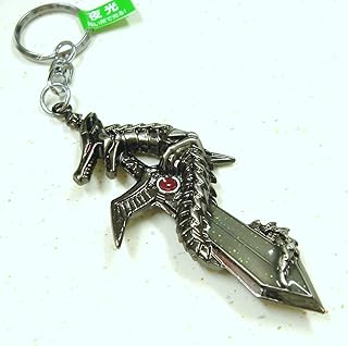 魔界のドラゴン夜光剣キーホルダー ブラック顶