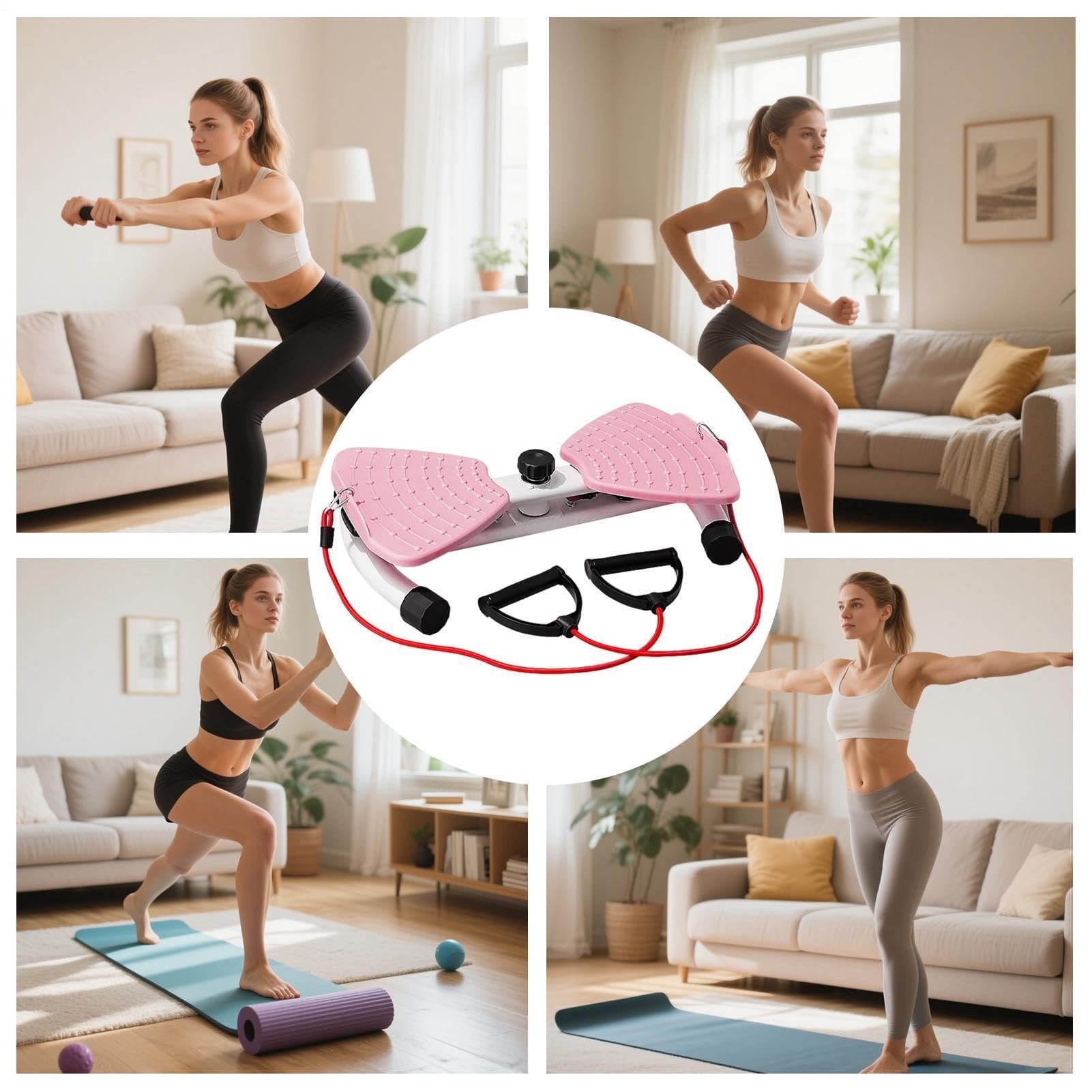 Attrezzo Twist Addominale E Girovita Con Tavola Allenatore Core Domestico | Tavola Twist per Allenamento Addominale per Palestra in Casa e in Appartamento Fitness per A