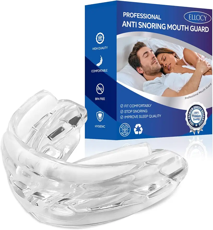Anti Snoring Devices Mouth Guard: Snore Guard Anti-snoring Device - Snoring Solution- No Moldable and Easy to Fit 1 Pack (1 Count (Pack of 1)