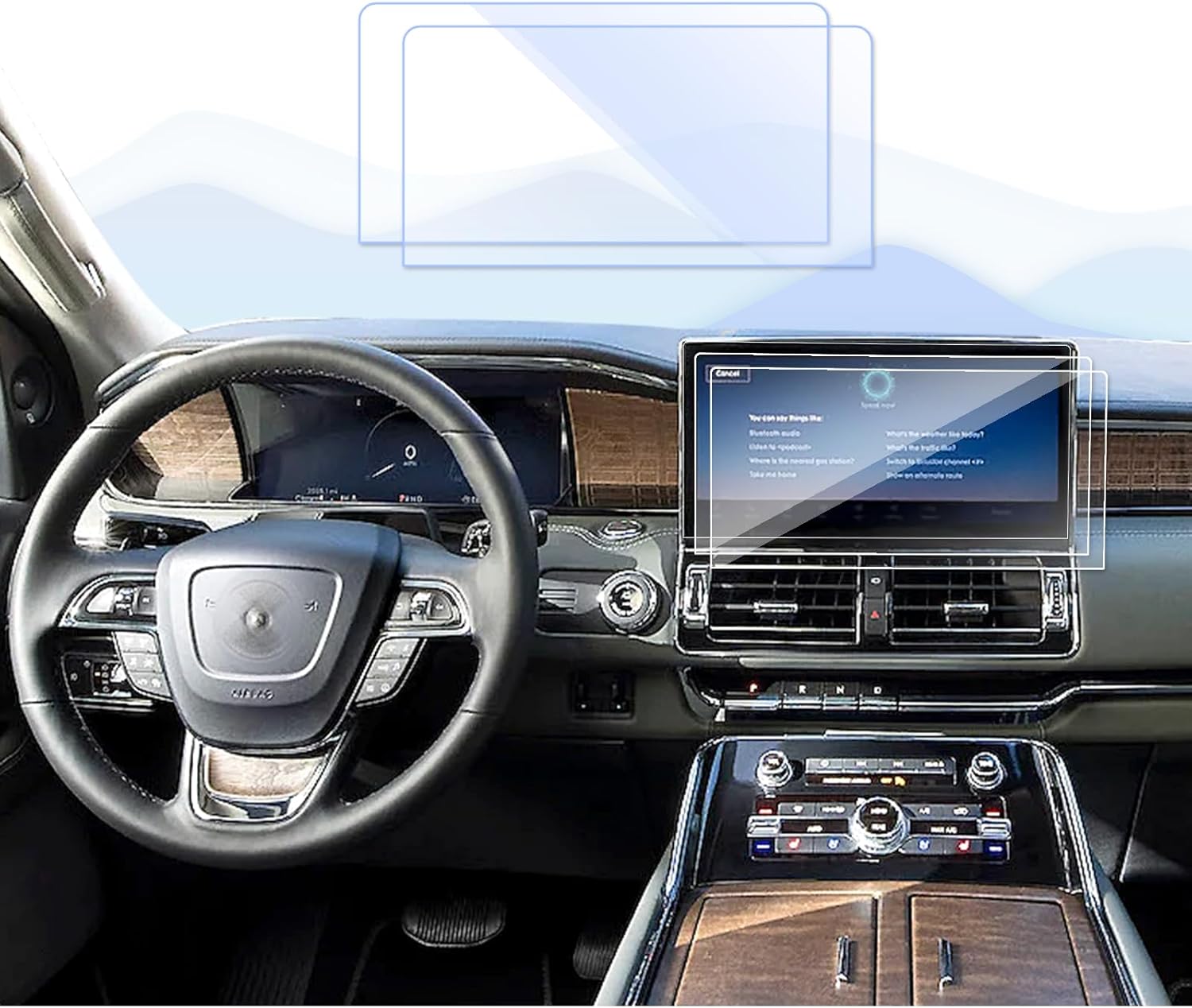 2 Pack for 2023 Lincoln Aviator Screen Protector for 2023 Lincoln Aviator Accessories 2020-2023 2024 Lincoln Aviator 10.1in Tempered Glass Screen Protector 2024 Aviator 10.1in