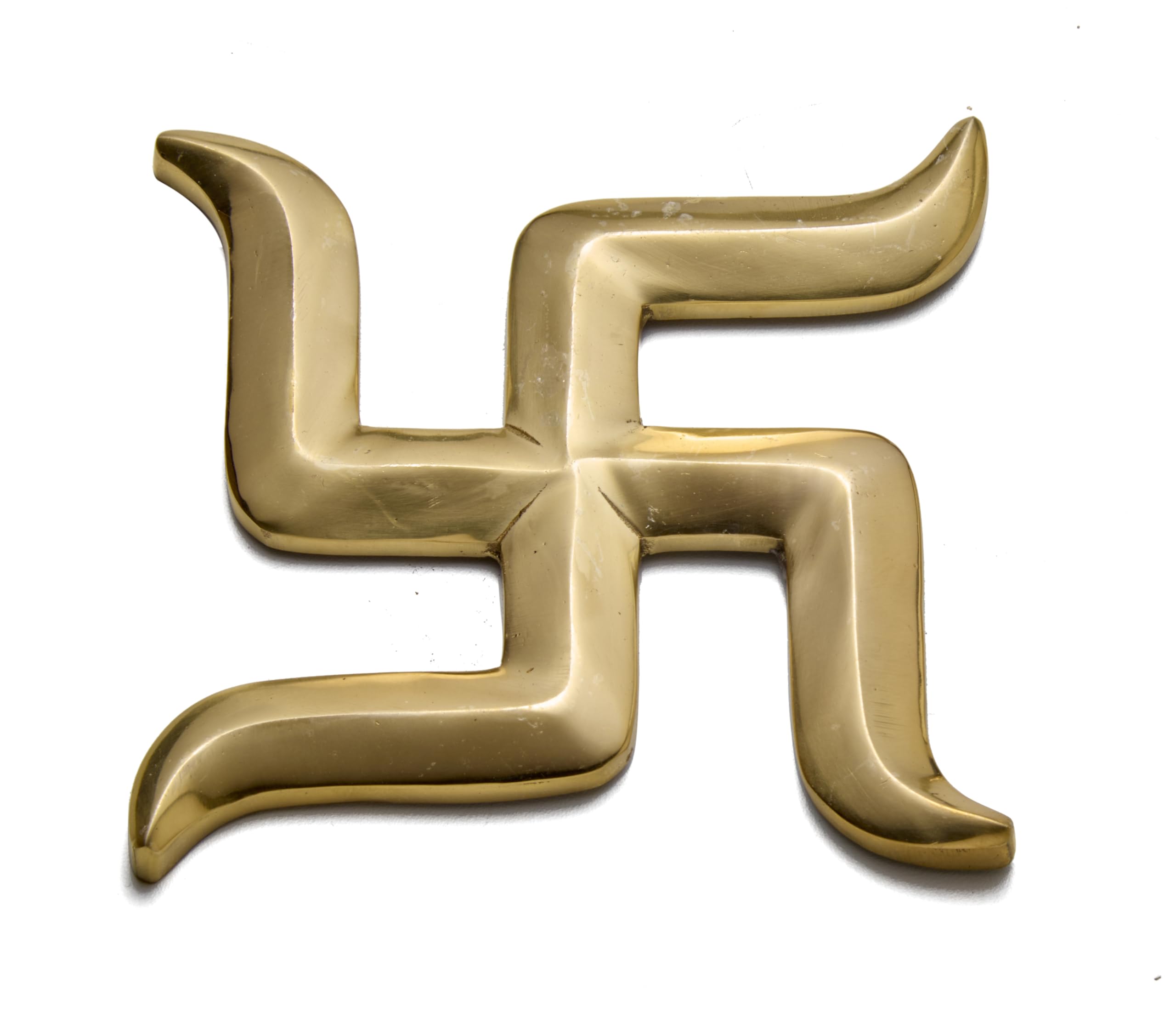 Brass Swastik Wall Hanging - Vastu Yantra for Home -3