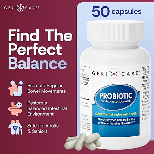 Miniatura 2 de GeriCare Suplemento probiótico y de salud digestiva definitiva, reparación intestinal completa, en comparación con la fórmula probiótica Florastor.