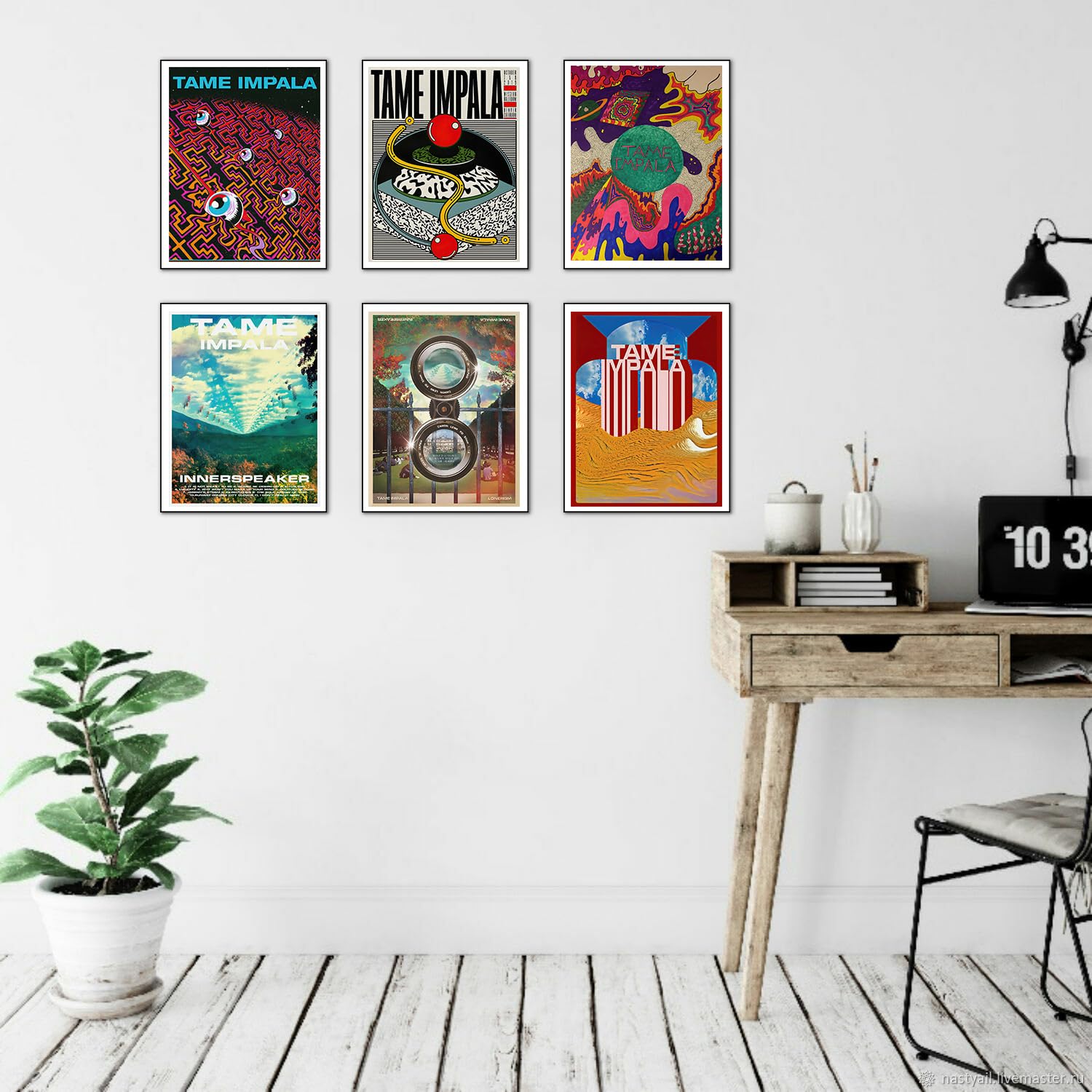 Tame Impala Poster Music Canvas Wall Art Album Cover Signed