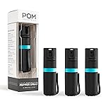 POM Pepper Spray Pocket Clip - Flip Top Safety - Maximum Strength OC Spray Self Defense - Tactical Compact & Safe Design - Quick Key Release - 25 Bursts & 10 ft Range (Group)