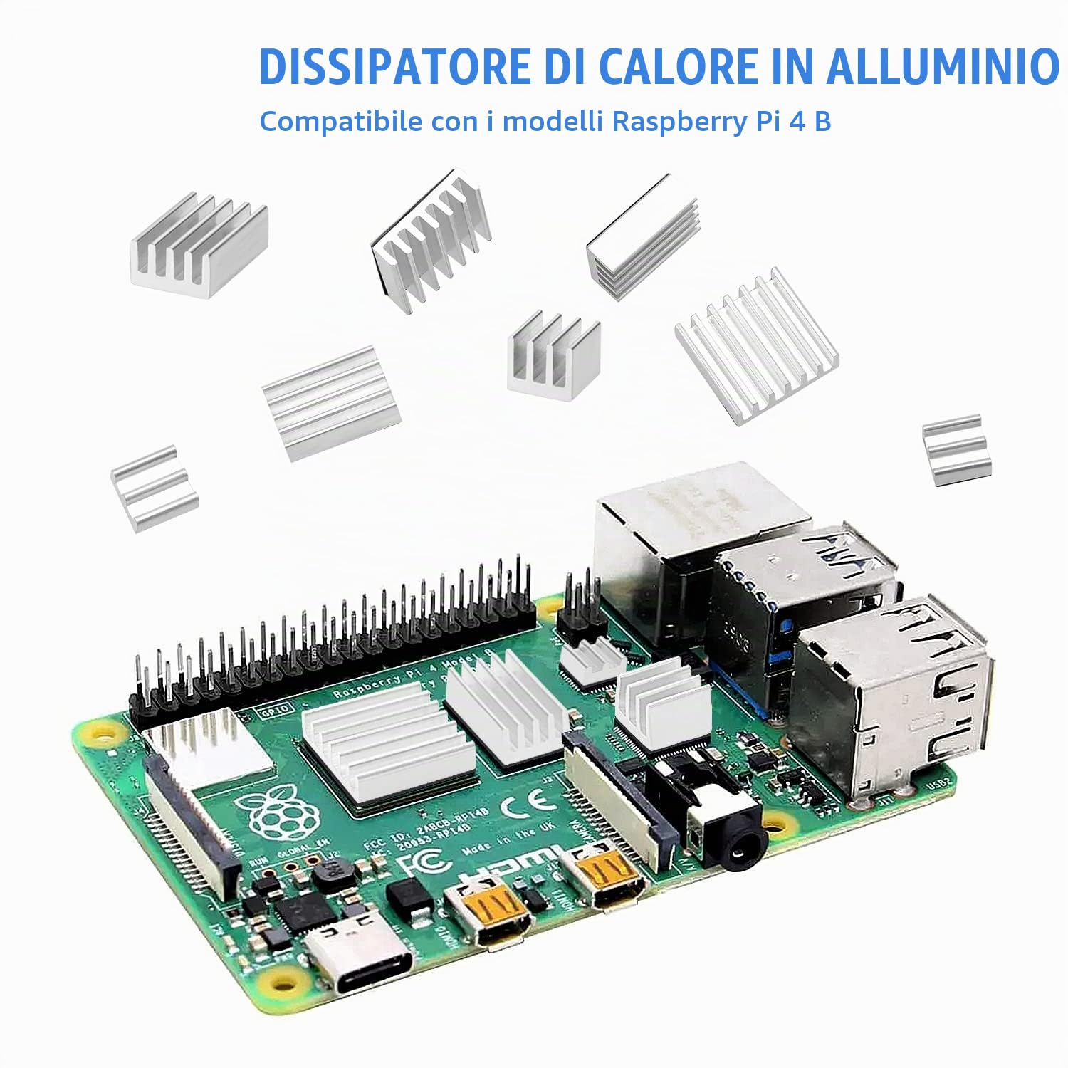 40 Dissipatori In Alluminio Per Raspberry Pi 4 – Kit Completo Per Raffreddare Il Tuo Pi
