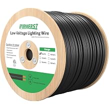 FIRMERST 8/2 Low Voltage Landscape Wire, Outdoor Lighting Cable, 500 FT