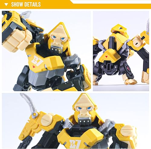 Miniatura 4 de 52TOYS Beastbox Gobana - Figura de acción de juguete de deformación, juguetes de conversión en mecha gorila y cubo, diseño todo en uno, regalo de