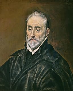 ARTSLSBS Famous Canvas Painting Artwors Pictures Decoration Portrait of Antonio De Covarrubias Y Leiva of Toledo Cathedral by El Greco Portrait On Canvas for Home Decor 60x90cm