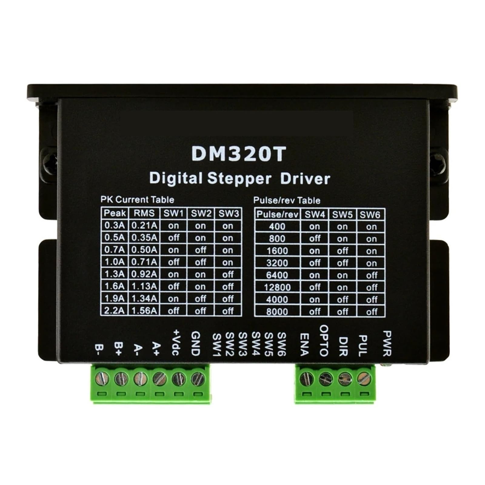 Driver de moteur pas à pas anti-surchauffe 0.3-2.2A pour automates