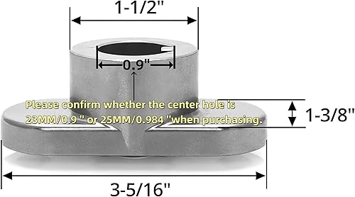 Miniatura 4 de fascinatte 15019 Kit de adaptador de cuchilla de cortacésped para MTD Troy Bilt 753-06315 710-1044 736-0524B 753-0588 748-0376E
