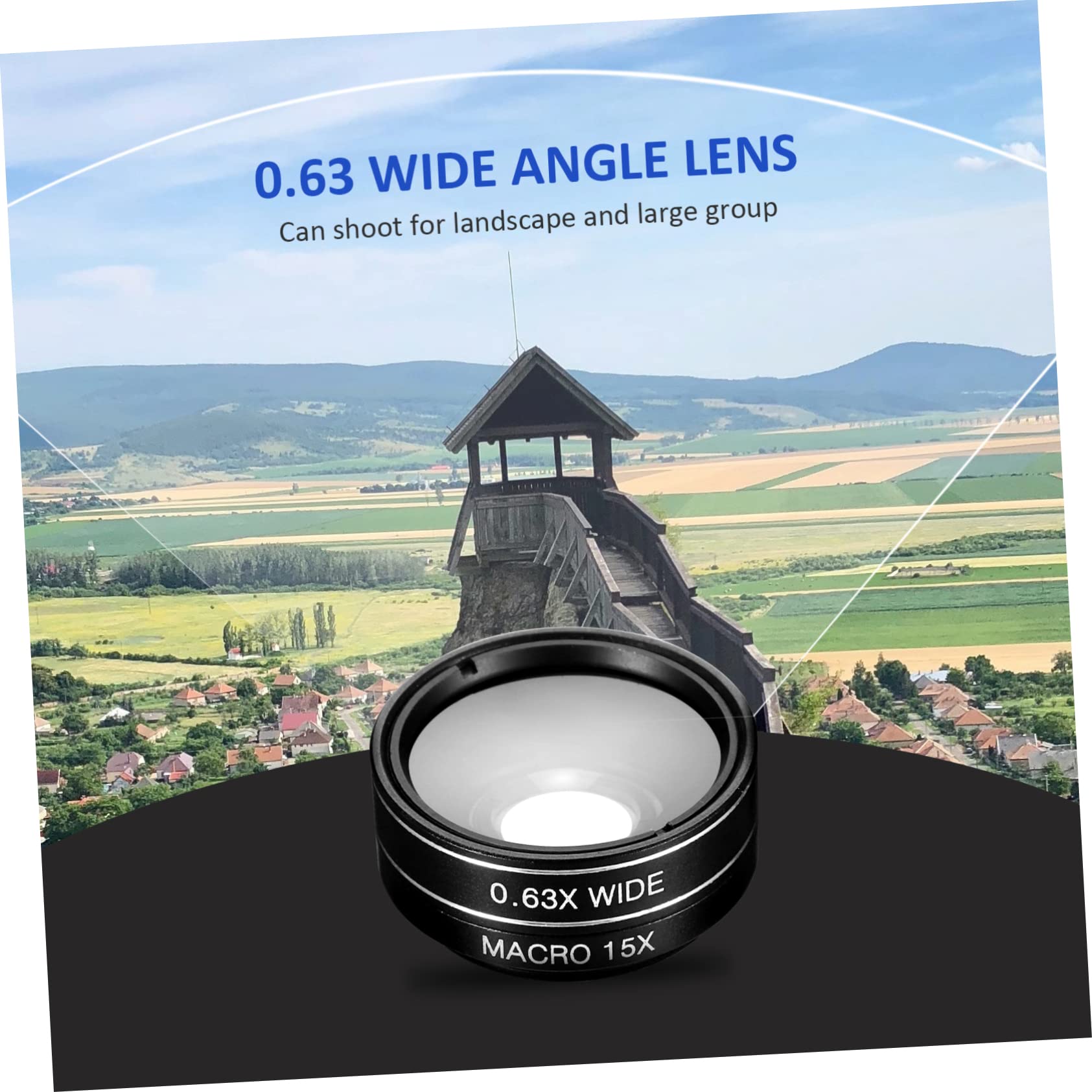 Hemobllo 2juegos Kit De Lentes para Teléfono Móvil Lente Gran Angular Filtros Cpl y Accesorios para Fotografía De Paisajes y Retratos