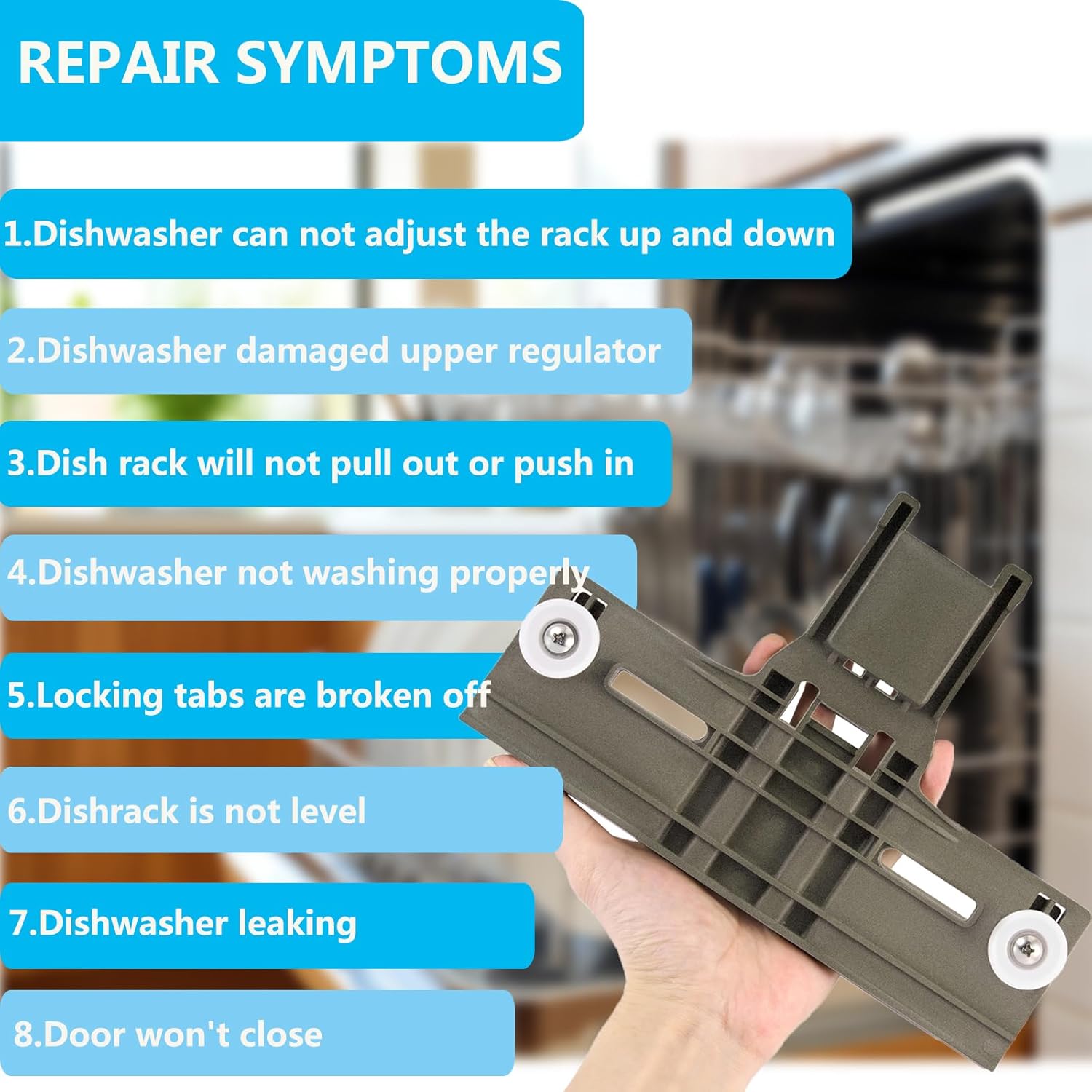 UPGRADED Dishwasher Top Rack Adjuster W10350375 Honduras Ubuy