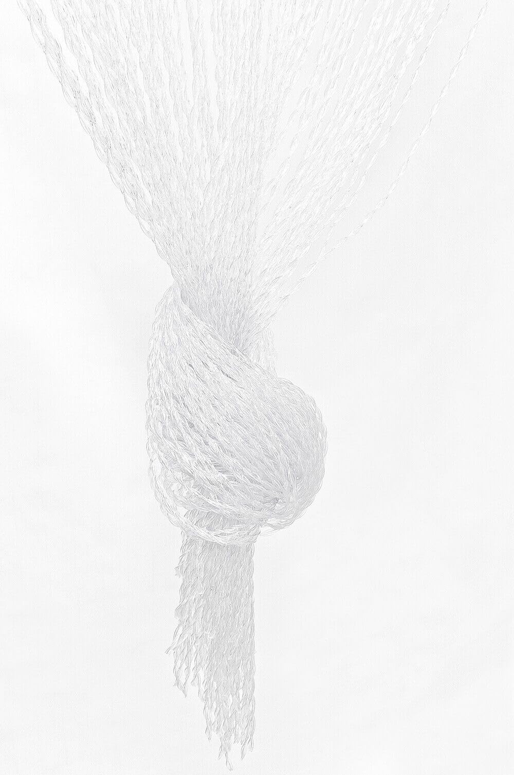 EmmeVi Rideau anti-insectes en caoutchouc tressé, PVC, moustiquaire, pour fenêtre, porte, entrée, 100 x 220 cm, transparent