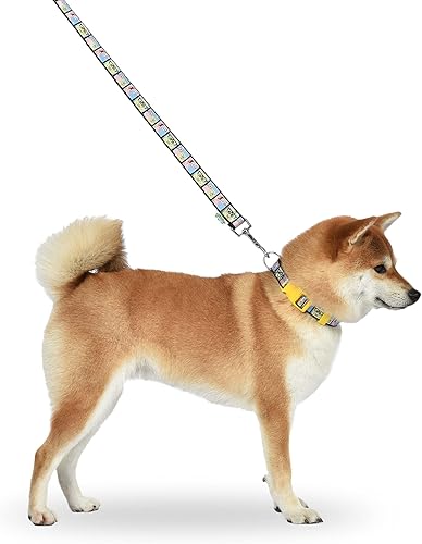 Miniatura 3 de Characters Best Friends - Correa para perro de 6 pies (72 pulgadas), bonita correa amarilla y rosa de 6 pies para perro de Nickelodeon Bob Esponja,