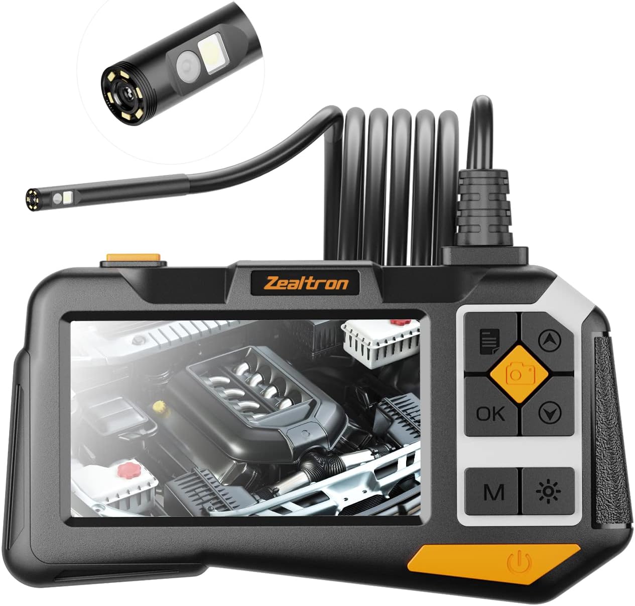 5.5mm Dual Lens Industrial Endoscope Zealtron 1080P Digital Borescope