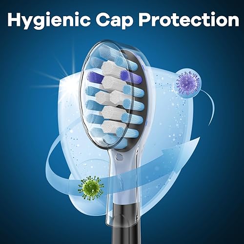 Miniatura 7 de Toptheway Cabezales de repuesto para cepillos de dientes compatibles con Philips Sonicare C-3, ProtectiveClean 4100 5100 6100, cabezales de cepillo