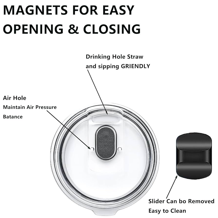 冷凍ADL10 S20 SM20 M20 Amazon.com | 20 oz Tumbler Lid, Magslider Lid Compatible for