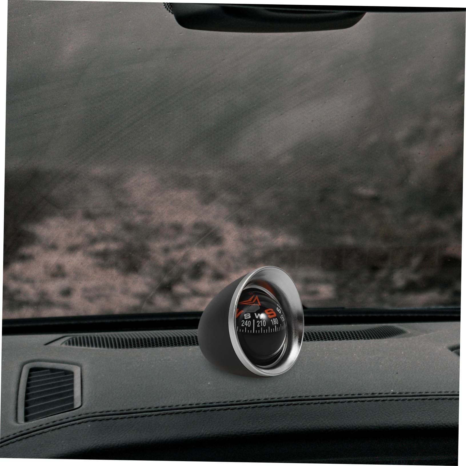 BESPORTBLE Car Dashboard Compass Auto Compass Vehicle Navigation Tool Sturdy Abs Acrylic Easy Install Dash Mount