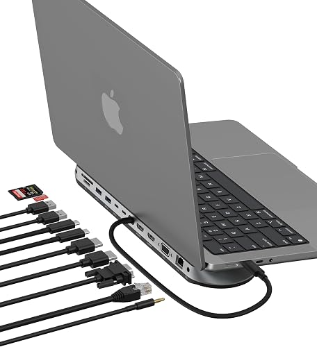 Belkin USB-C Multi-Port 11 IN 1 - Dual HDMI Dock - Lies Flat on Table!