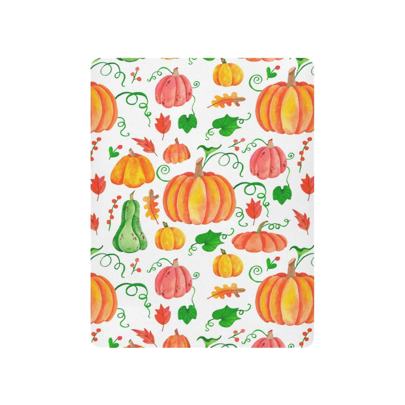 Moudou Autumn Harvest Pumpkin Playard Sheet for Boy Girls, Soft Breathable Fitted Toddler Sheet for Standard Playard Bed Mattress, 39 x 27 x 5 Inch