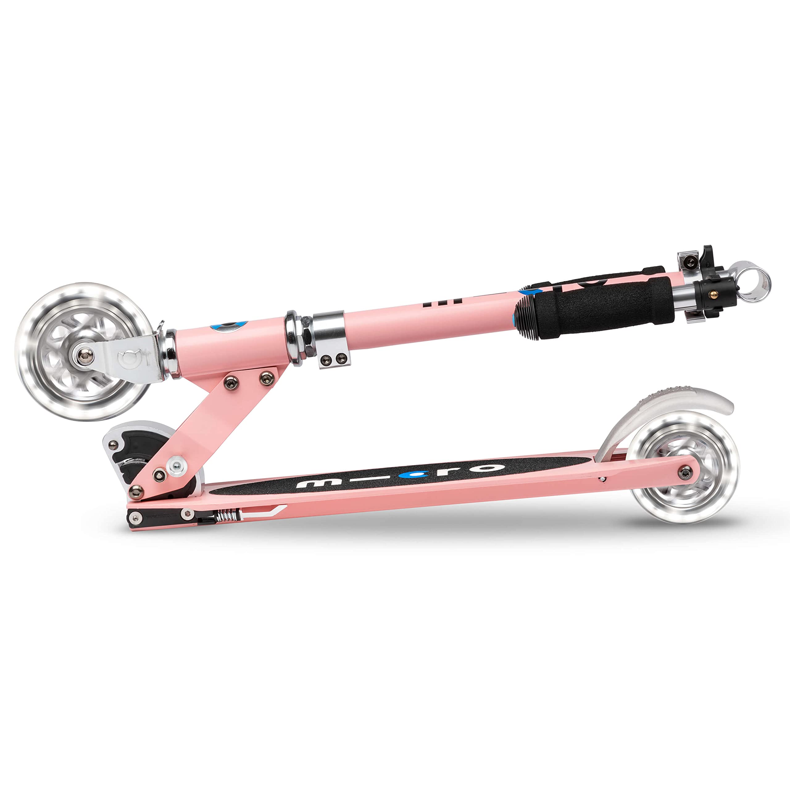Micro® | Micro Sprite LED Monopattino 2 Ruote per bambini | Monopattino e manopole pieghevoli | Ruote con illuminazione a LED | Leggero e regolabile in altezza | 5-12 anni | Ragazzi e ragazze