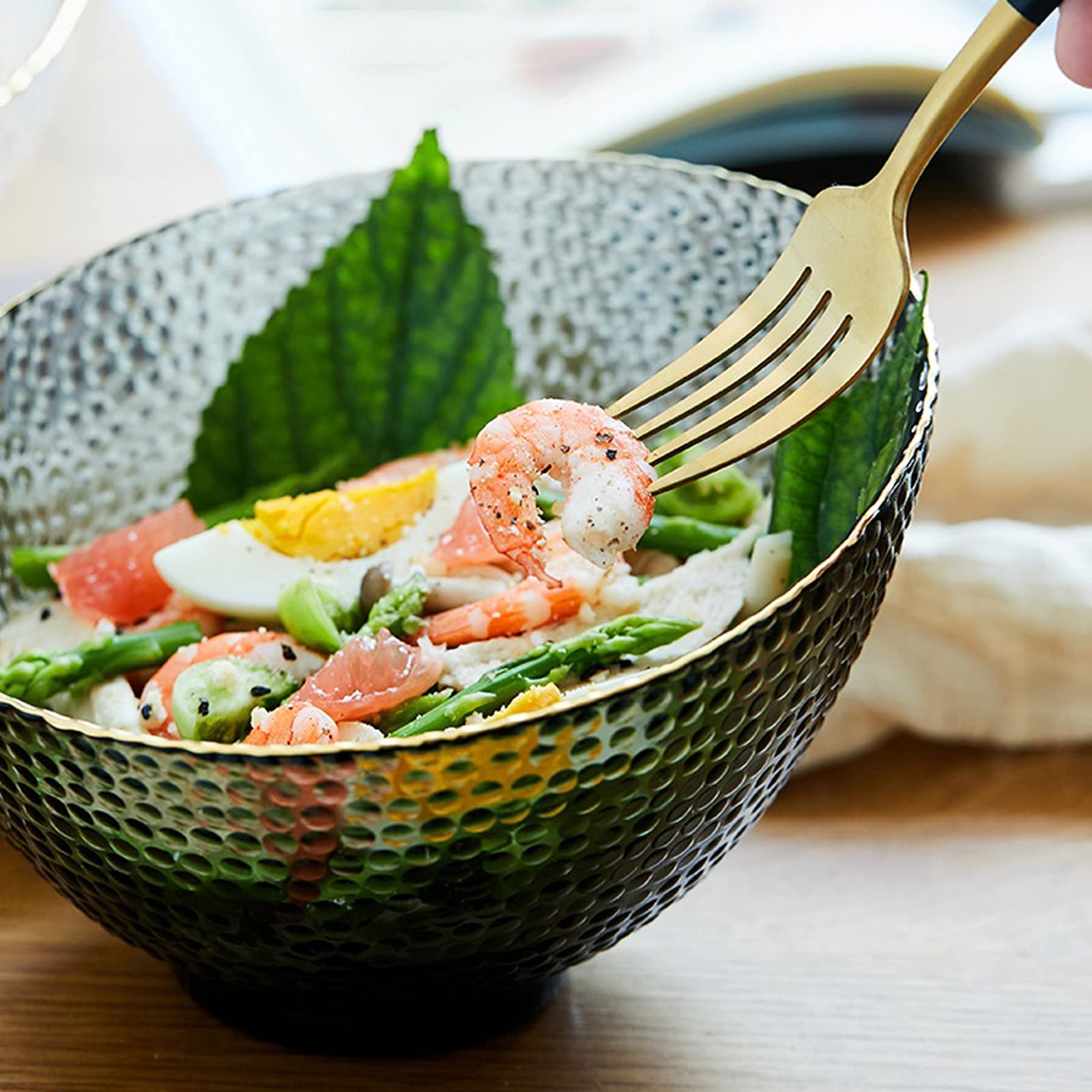 【新品】mono Filio 箱付き ガラスボウル　サラダボウル フルーツボウル 新品】mono Filio 箱付き ガラスボウル サラダボウル フルーツ