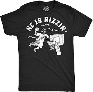 Mens Funny Jesus T Shirts Religious Tees with Funny Sayings Easter Tees for Guys