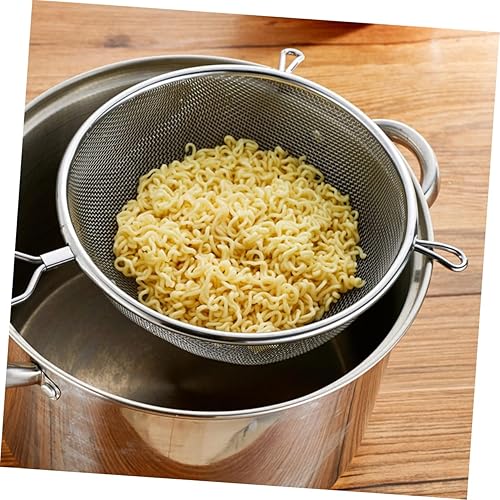 Miniatura 9 de Cuchara de colador de acero inoxidable con mango largo de 10 pulgadas para verduras de aceite caliente